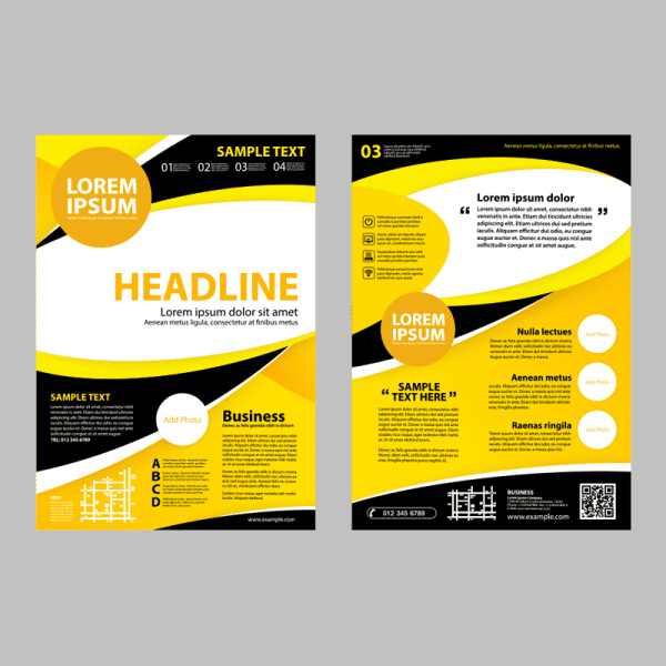Volantes 1/2 Carta, 4X4 tintas, Couche 130 grs